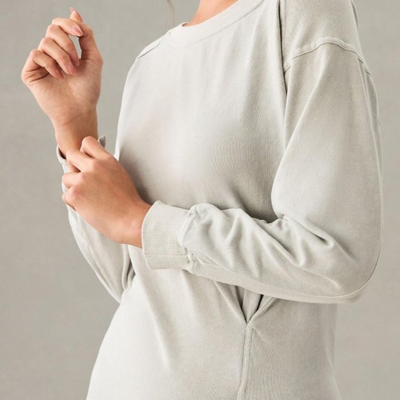 Brand New Daily Practice by Anthropologie Darla Long-Sleeve Open-Back Dress - Picture 7 of 8